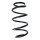 Fahrwerksfeder-Set vorne Schraubenfeder 317mm SPIDAN für OPEL CORSA E
