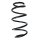Suspension spring set front coil spring 317mm SPIDAN for OPEL CORSA E
