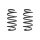 Suspension spring set front coil spring 269mm SPIDAN for OPEL MERIVA A
