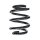 Suspension spring set rear coil spring 197mm SPIDAN for MERCEDES A CLASS W176