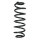 Suspension spring set rear coil spring 325mm SPIDAN for VW PASSAT B6