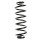 Fahrwerksfeder-Set hinten Schraubenfeder 359mm SPIDAN für VW TOURAN (1T1)