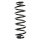 Suspension spring set rear coil spring 359mm SPIDAN for VW TOURAN 1T1