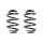 Fahrwerksfeder-Set hinten Schraubenfeder 214mm SPIDAN für RENAULT CLIO II