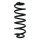 Suspension spring set rear coil spring 325mm SPIDAN for AUDI Q3 8UB