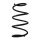 Suspension spring set front coil spring 341mm SPIDAN for TOYOTA AVENSIS