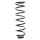Suspension spring set rear coil spring 430mm SPIDAN for VOLVO C70 I