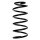 Suspension spring set front coil spring 316mm SPIDAN for SEAT CORDOBA 6K1