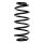Suspension spring set rear coil spring 312mm SPIDAN for TOYOTA YARIS VERSO