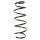 Suspension spring set front coil spring 373mm SPIDAN for SKODA FABIA I