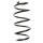 Suspension spring set front coil spring 356mm SPIDAN for OPEL VECTRA C