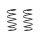 Suspension spring set front coil spring 353mm SPIDAN for BMW Z3 Roadster
