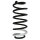 Suspension spring set rear coil spring 370mm SPIDAN for LAND ROVER FREELANDER