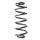 Fahrwerksfeder-Set hinten Schraubenfeder 296mm SPIDAN für OPEL ASTRA K