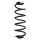 Suspension spring set rear coil spring 363mm SPIDAN for TOYOTA COROLLA