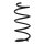 Suspension spring set front coil spring 306mm SPIDAN for VW POLO VI