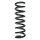 Suspension spring set rear coil spring 319mm SPIDAN for MERCEDES CLS C218