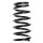 Suspension spring set rear coil spring 261mm SPIDAN for JUSTY II