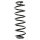 Suspension spring set rear coil spring 350mm SPIDAN for VW GOLF IV