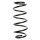 Suspension spring set front coil spring 334mm SPIDAN for OPEL ASTRA G
