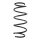 Suspension spring set front coil spring 343mm SPIDAN for FIAT PANDA