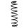 Suspension spring set rear coil spring 388mm SPIDAN for AUDI Q2 GAB