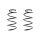 Fahrwerksfeder-Set vorne Schraubenfeder 306mm SPIDAN für OPEL ADAM (M13)