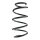 Suspension spring set front coil spring 306mm SPIDAN for OPEL ADAM M13