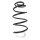 Suspension spring set front coil spring 401mm SPIDAN for CITROËN C4 GRAND
