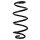 Suspension spring set rear coil spring 266mm SPIDAN for SWIFT IV