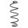 Fahrwerksfeder-Set hinten Schraubenfeder 384mm SPIDAN für PEUGEOT 308 SW