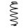 Suspension spring set rear coil spring 279mm SPIDAN for VW POLO VI
