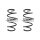Suspension spring set front coil spring 322mm SPIDAN for SKODA KODIAQ I