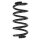 Fahrwerksfeder-Set vorne Schraubenfeder 297mm SPIDAN für AUDI A6 C6