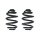 Fahrwerksfeder-Set hinten Schraubenfeder 238mm SPIDAN für BMW 3 Coupe