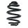 Suspension spring set rear coil spring 238mm SPIDAN for BMW 3 Coupe