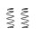 Fahrwerksfeder-Set vorne Schraubenfeder 344mm SPIDAN für OPEL VECTRA C