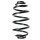 Fahrwerksfeder-Set hinten Schraubenfeder 319mm SPIDAN für OPEL ZAFIRA A