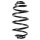 Suspension spring set rear coil spring 319mm SPIDAN for OPEL ZAFIRA A