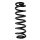 Suspension spring set rear coil spring 338mm SPIDAN for VW TIGUAN ALLSPACE