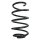 Suspension spring set front coil spring 305mm SPIDAN for FORD FOCUS III
