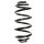 Fahrwerksfeder-Set hinten Schraubenfeder 322mm SPIDAN für OPEL VECTRA C