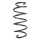 Suspension spring set front coil spring 345mm SPIDAN for FORD FIESTA VII