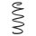 Suspension spring set front coil spring 331mm SPIDAN for SEAT ARONA KJ7