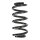 Suspension spring set front coil spring 289mm SPIDAN for AUDI A6 C6