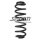 Fahrwerksfeder-Set hinten Schraubenfeder 328mm SPIDAN für VW TIGUAN (AD1)