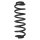 Suspension spring set rear coil spring 328mm SPIDAN for VW TIGUAN AD1