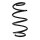 Suspension spring set front coil spring 326mm SPIDAN for SKODA SUPERB III