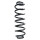 Suspension spring set rear coil spring 382mm SPIDAN for VW TOURAN 1T1