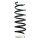 Suspension spring set front coil spring 321mm SPIDAN for DAIHATSU MATERIA M4